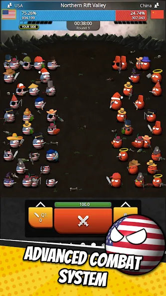 e-Sim Countryball Be President  [МОД Бесконечные монеты] Screenshot 2