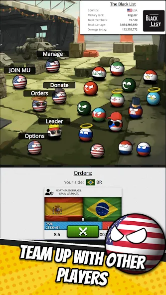 e-Sim Countryball Be President  [МОД Бесконечные монеты] Screenshot 3