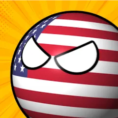 Взлом e-Sim Countryball Be President  [МОД Бесконечные монеты] - последняя версия apk на Андроид