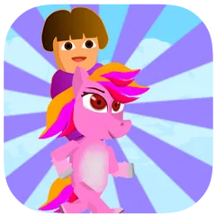 Скачать взлом Dora Riding Pony Escape Jungle (Дора на Пони Едет из Джунглей)  [МОД Unlocked] - полная версия apk на Андроид