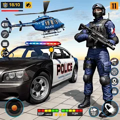 Скачать взлом US Police Shooting Crime City  [МОД Menu] - полная версия apk на Андроид