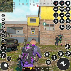 Скачать взломанную FPS Encounter Strike Offline (ФПС Энкаунтер Страйк Оффлайн)  [МОД Бесконечные монеты] - последняя версия apk на Андроид