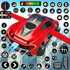 Скачать взлом Flying Car Robot Shooting Game  [МОД Menu] - последняя версия apk на Андроид