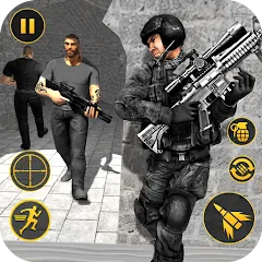 Взлом Anti Terrorist Shooting Game  [МОД Много денег] - последняя версия apk на Андроид