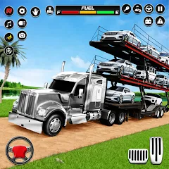 Взлом Car Transporter 3d:Truck Games  [МОД Unlocked] - полная версия apk на Андроид