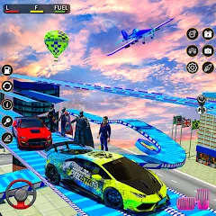 Скачать взломанную Rampa Car Game: GT Car stunts (Мега Рэмпс)  [МОД Unlimited Money] - последняя версия apk на Андроид