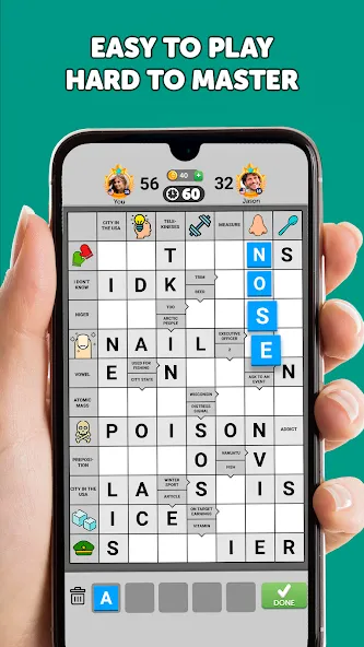 Wordgrams - Crossword & Puzzle (Вордграмс)  [МОД Бесконечные монеты] Screenshot 2