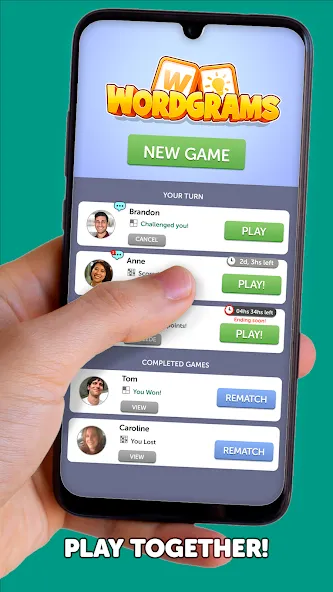 Wordgrams - Crossword & Puzzle (Вордграмс)  [МОД Бесконечные монеты] Screenshot 3