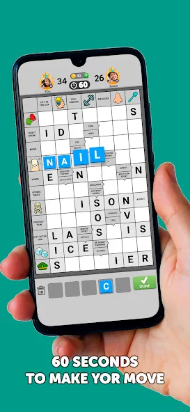 Wordgrams - Crossword & Puzzle (Вордграмс)  [МОД Бесконечные монеты] Screenshot 5