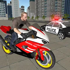 Скачать взлом Bike Driving: Police Chase  [МОД Mega Pack] - стабильная версия apk на Андроид