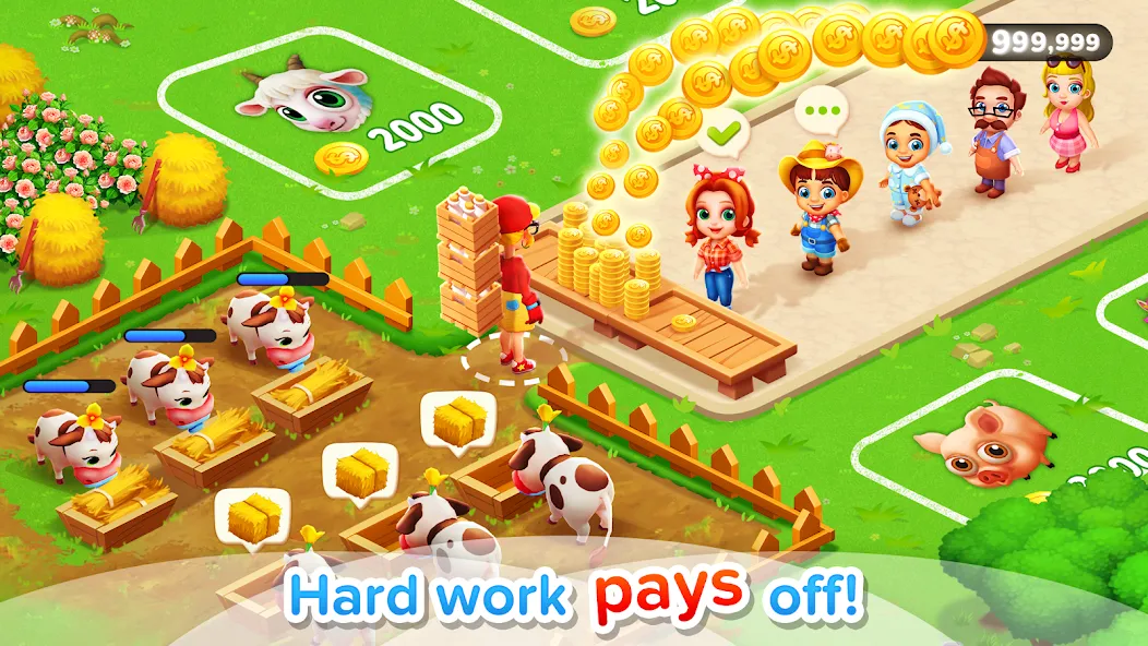 Family Farm Seaside  [МОД Unlimited Money] Screenshot 3