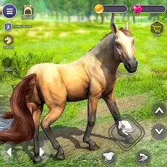 Взломанная Virtual Wild Horse Family Sim (Виртуальное семейство диких лошадей)  [МОД Много денег] - стабильная версия apk на Андроид