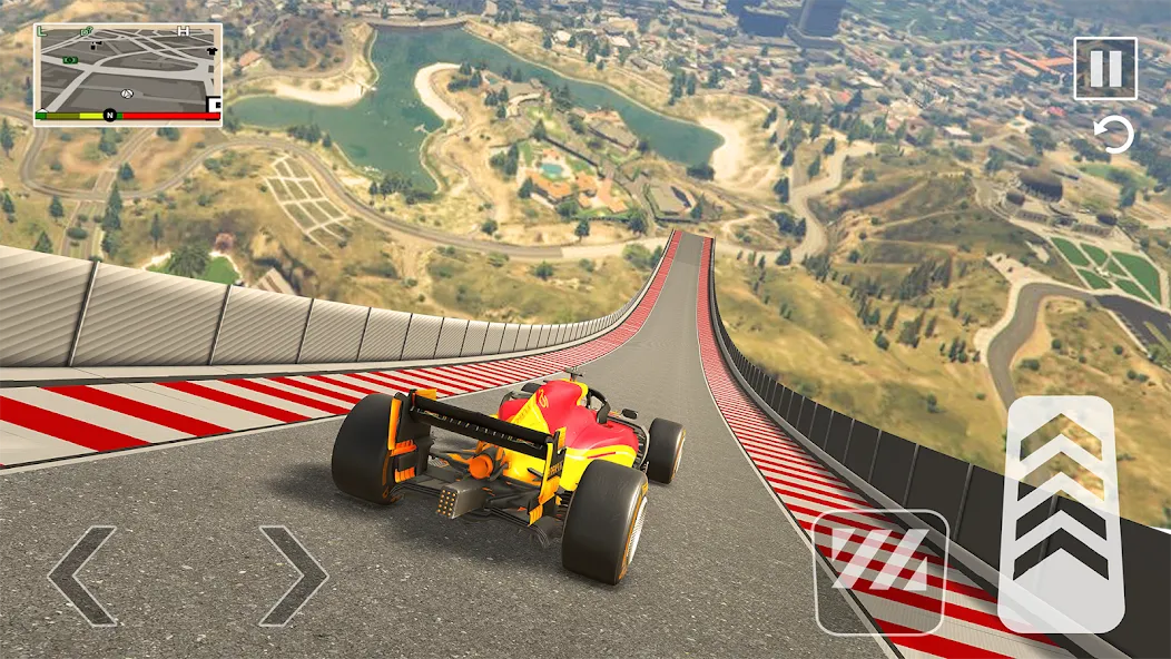 Formula Car Stunt - Car Games (Формула автомобиль трюк)  [МОД Бесконечные монеты] Screenshot 3