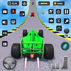 Взлом Formula Car Stunt - Car Games (Формула автомобиль трюк)  [МОД Бесконечные монеты] - полная версия apk на Андроид