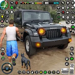 Скачать взлом Jeep Driving Simulator offRoad (Джип Драйвинг Симулятор вне дороги)  [МОД Menu] - стабильная версия apk на Андроид