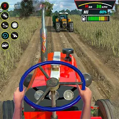 Скачать взлом Farming Tractor Game Simulator (Фарминг Трактор Игра Симулятор)  [МОД Menu] - последняя версия apk на Андроид
