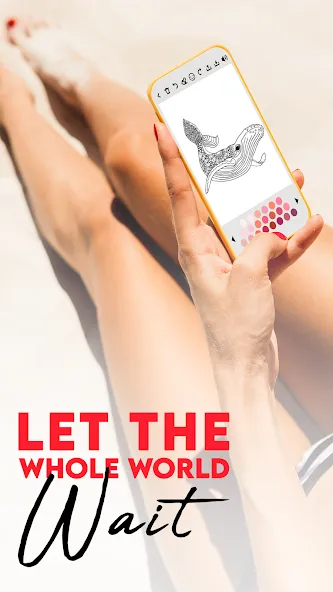 Coloring for adults offline  [МОД Menu] Screenshot 1