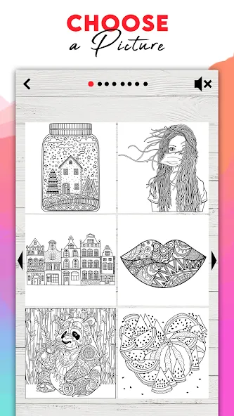 Coloring for adults offline  [МОД Menu] Screenshot 5