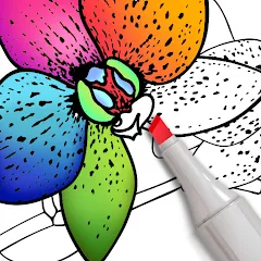 Скачать взлом Coloring for adults offline  [МОД Menu] - стабильная версия apk на Андроид