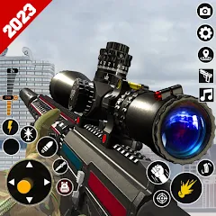 Взлом Sniper Gun Shooting game (ИГИ Снайпер Оружие Стрелялки Игры)  [МОД Все открыто] - последняя версия apk на Андроид