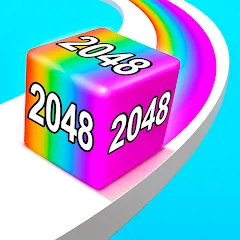 Взломанная Jelly Run 2048 (Джелли Ран 2048)  [МОД Меню] - последняя версия apk на Андроид