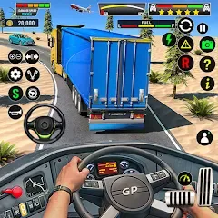 Взлом Truck Driving Euro Truck Game  [МОД Unlocked] - последняя версия apk на Андроид