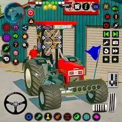 Взломанная Tractor Driving - Tractor Game  [МОД Много денег] - последняя версия apk на Андроид
