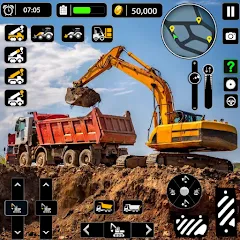Взломанная Snow Offroad Construction Game  [МОД Mega Pack] - последняя версия apk на Андроид