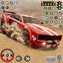 Скачать взломанную Real Rally Drift & Rally Race (Риал Ралли)  [МОД Бесконечные монеты] - полная версия apk на Андроид