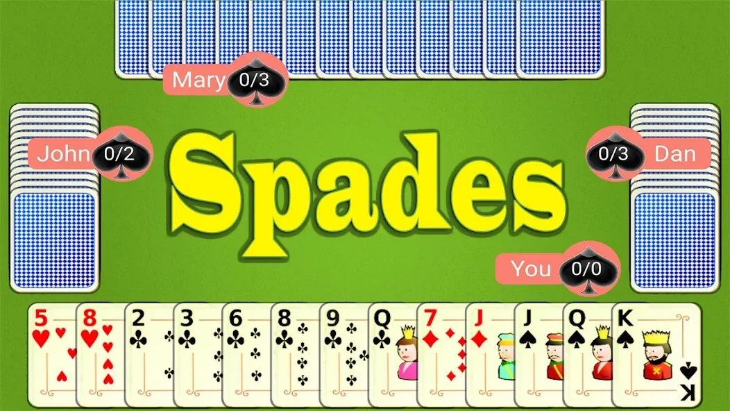 Spades Mobile  [МОД Меню] Screenshot 1