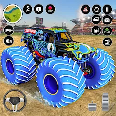 Скачать взломанную Extreme Monster Truck Game 3D (Монстр Трак Экстремальные Игры)  [МОД Бесконечные деньги] - полная версия apk на Андроид