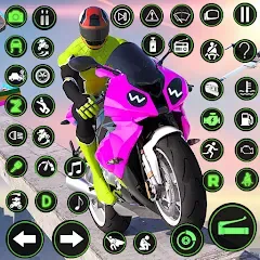 Взлом Racing Bike Stunt Games Master (Гонки на мотоциклах Мастер игр в трюки)  [МОД Все открыто] - полная версия apk на Андроид