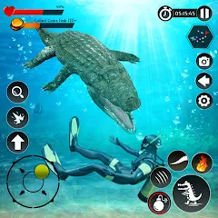 Взлом Hungry Animal Crocodile Games  [МОД Unlimited Money] - последняя версия apk на Андроид