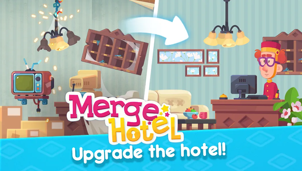 Merge Hotel: Family Story Game (Мердж Отель)  [МОД Бесконечные деньги] Screenshot 3