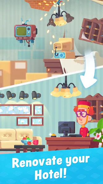 Merge Hotel: Family Story Game (Мердж Отель)  [МОД Бесконечные деньги] Screenshot 4