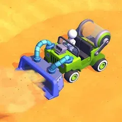 Взломанная Sand Miner: Idle Mining Game (Сэнд Майнер)  [МОД Бесконечные монеты] - полная версия apk на Андроид