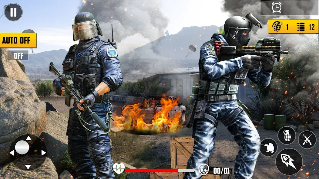 Gun Shooting Games Fps Offline  [МОД Unlocked] Screenshot 5