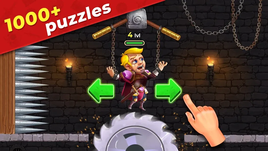 Mr. Knight: Pin Puzzles  [МОД Бесконечные деньги] Screenshot 1