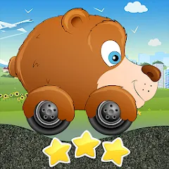 Взломанная Racing car game for kids  [МОД Mega Pack] - последняя версия apk на Андроид