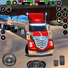 Взлом US Truck Driving Cargo Game 3D (Американский грузовик водителя)  [МОД Бесконечные монеты] - полная версия apk на Андроид