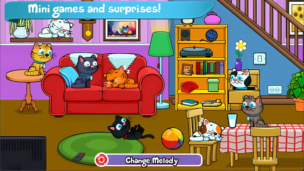 Cat Piano Meow - Sounds & Game  [МОД Unlocked] Screenshot 2