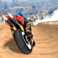 Скачать взлом Mega Ramp Bike Stunts Games 3D  [МОД Много монет] - последняя версия apk на Андроид