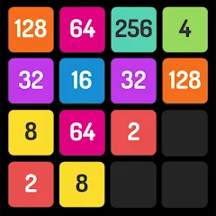 Взломанная X2 Blocks - 2048 Number Game (Блоки)  [МОД Все открыто] - стабильная версия apk на Андроид
