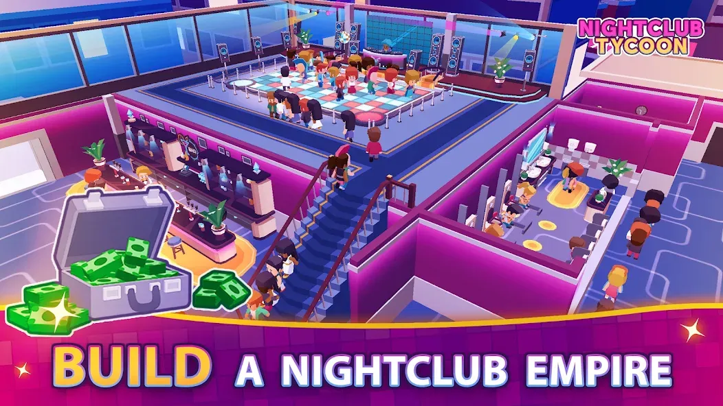 Nightclub Tycoon: Idle Empire  [МОД Много денег] Screenshot 1