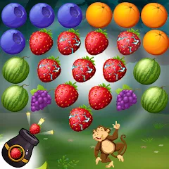 Скачать взломанную Fruits Shooter Pop (Фрутс Шутер Поп)  [МОД Много монет] - последняя версия apk на Андроид