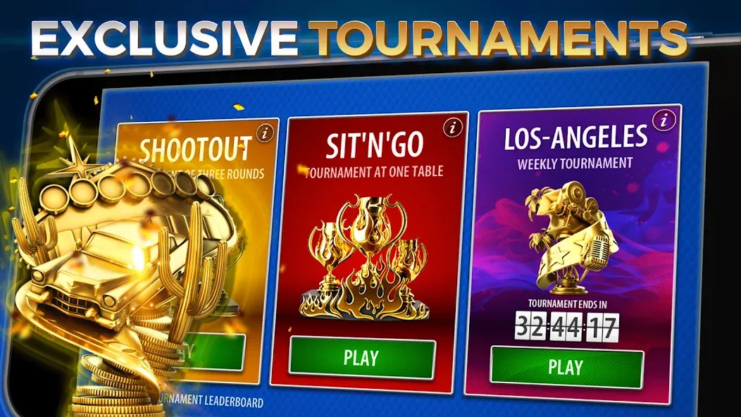 Texas Hold'em Poker: Pokerist  [МОД Бесконечные деньги] Screenshot 2