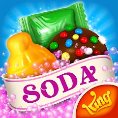 Взлом Candy Crush Soda Saga (Кенди Краш Сода Сага)  [МОД Unlocked] - стабильная версия apk на Андроид