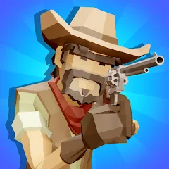 Скачать взломанную Western Cowboy: Shooting Game (Вестерн Каубой)  [МОД Mega Pack] - стабильная версия apk на Андроид