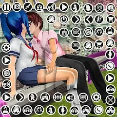 Взлом Anime High School Girl Life 24 (Аниме жизнь школьной девушки 24)  [МОД Menu] - полная версия apk на Андроид