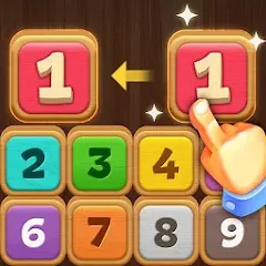 Скачать взлом Merge Wood: Block Puzzle (Мерж Вуд)  [МОД Все открыто] - стабильная версия apk на Андроид
